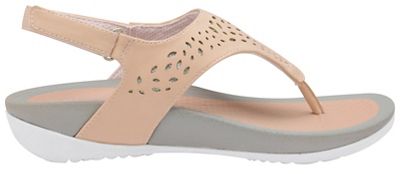 Pink 'Dunlop' ladies toe post comfort sandals